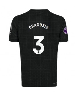 Tottenham Hotspur Radu Dragusin #3 Replika Borta Kläder 2025-26 Kortärmad